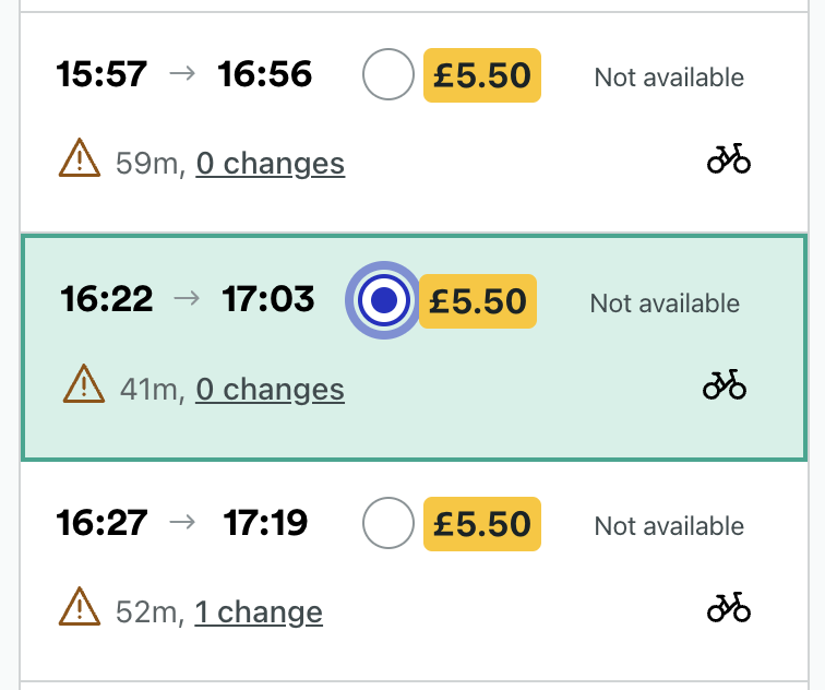 Train schedule for Egham to Waterloo